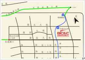 天津?yàn)I海國際會展中心交通圖